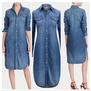 Ralph Lauren denim shirt dress, size M